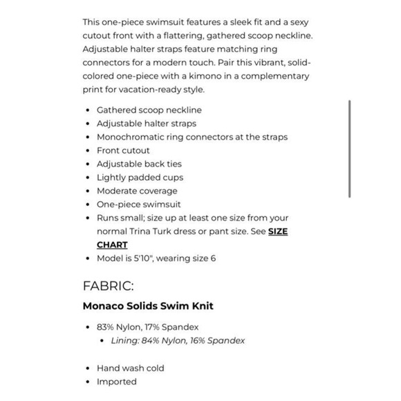 NEW Trina Turk Womens Monaco Scoop Neck Cutout Halter One Piece Swimsuit Pink 6 - Picture 11 of 13